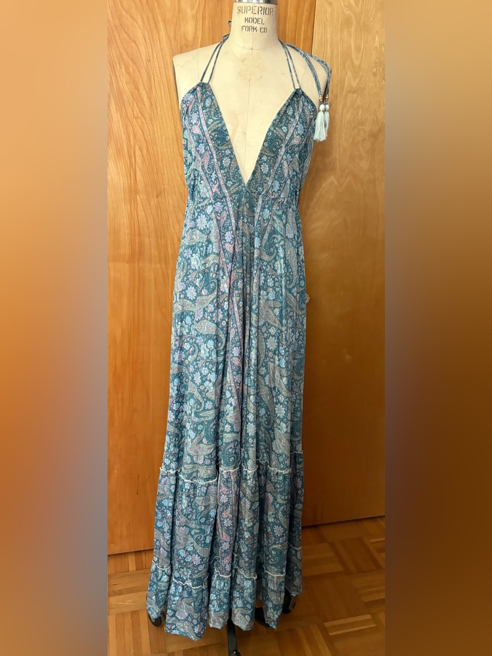 Swarna Greece silk floral maxi dress free size ( m s)